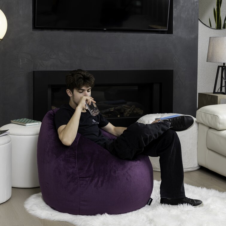 Oversized discount purple chair